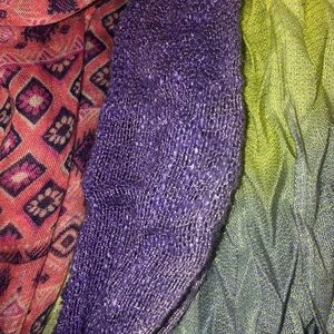 Three scarves